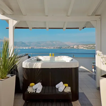 Luxury Silva With Sea View Aparthotel Okrug Gornji